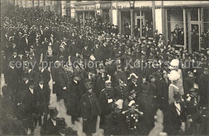 Adel Belgien Funerailles Roi Leopold II 22 Decembre 1909