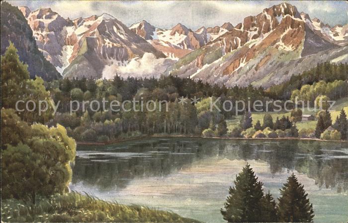 Marschall Vinzenz Freibergsee Oberstdorf Linkerskopf Rappenseekopf Schafalpkoepf