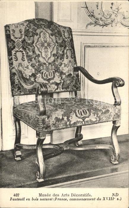 Moebel Antiquitaeten Fauteuil en bois  naturale