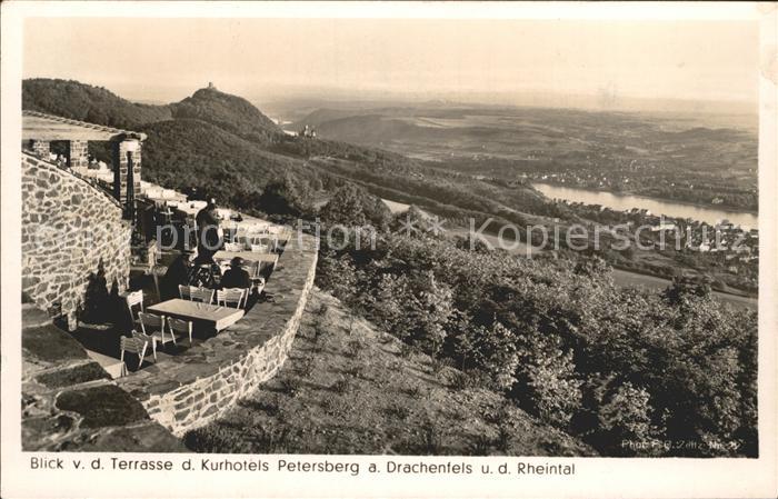Foto Zeitz F.G. Nr. 2277 Kurhotel Petersberg Drachenfels Rheintal