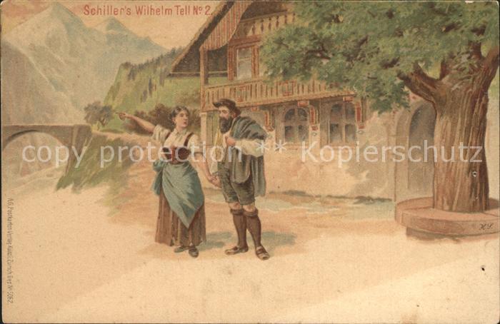 Schiller Friedrich Wilhelm Tell Nr. 2 Litho