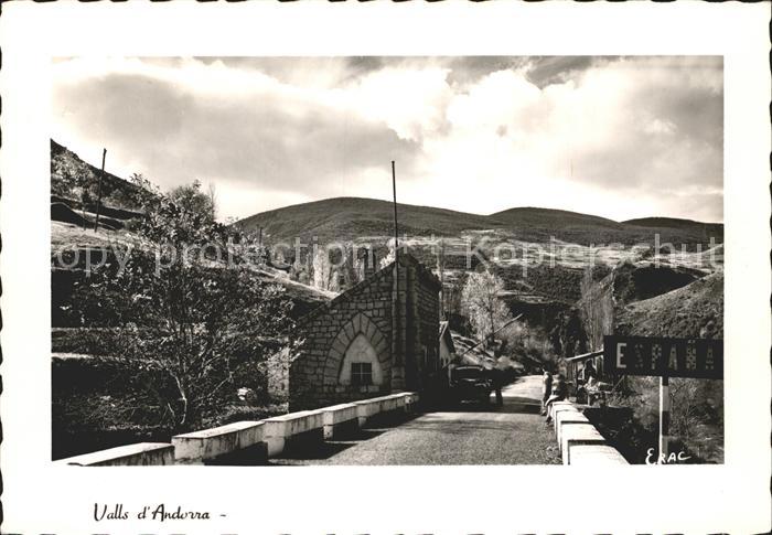 Grenze Douane Zoll Valls d_Andorra Spanien