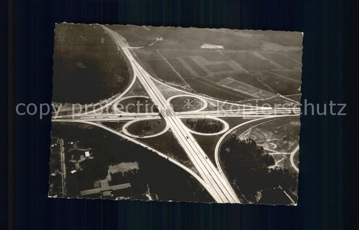 Autobahn Frankfurter Kreuz Fliegeraufnahme