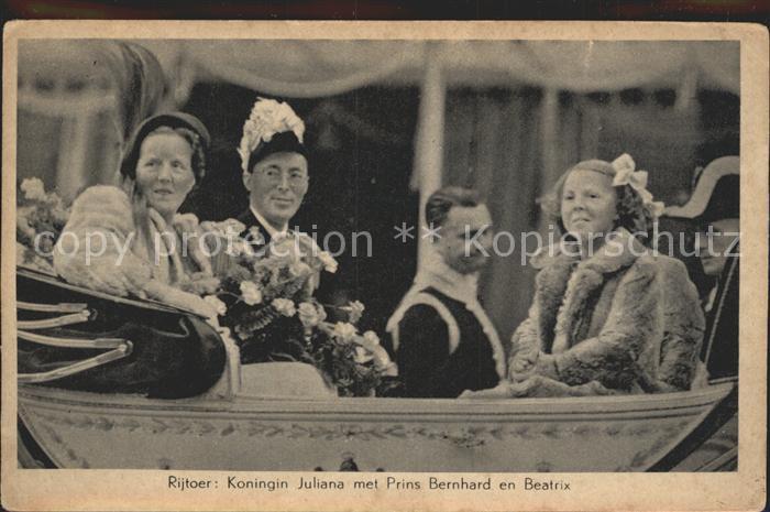Adel Niederlande Koenigin Juliana Prinz Bernhard Prinzessin Beatrix
