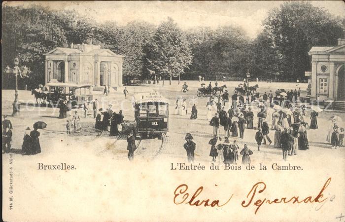 Strassenbahn Bruxelles Entree du Bois de la Cambre