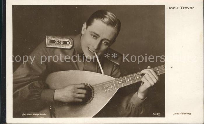 Verlag Iris Nr. 5472 Schauspieler Jack Trevor Mandoline