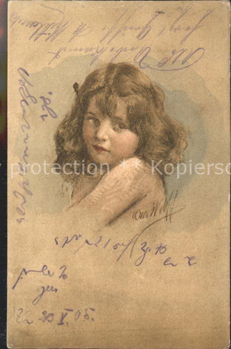 Kinder Child Enfants Kuenstlerkarte