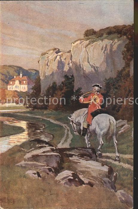 Hey Paul Nr. 22 Volksliederkarte Es blies ein Jaeger wohl in sein Horn