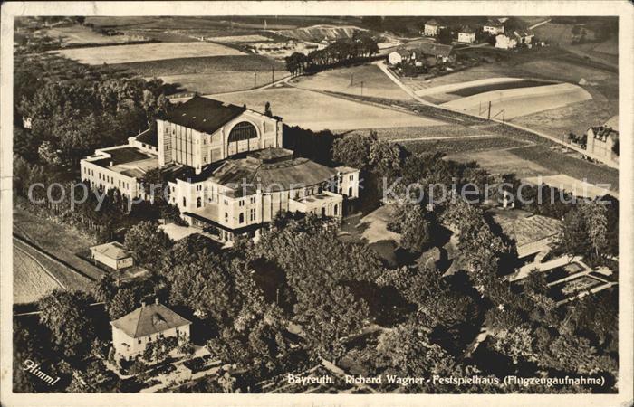 Bayreuth Fliegeraufnahme Richard Wagner Festspielhaus