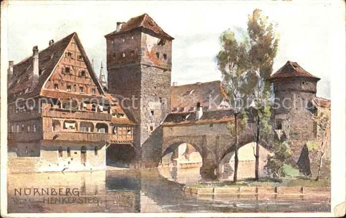 NueRNBERG  CITY Henkersteg Kuenstlerkarte