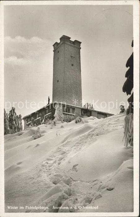 Ochsenkopf Asenturm im Winter