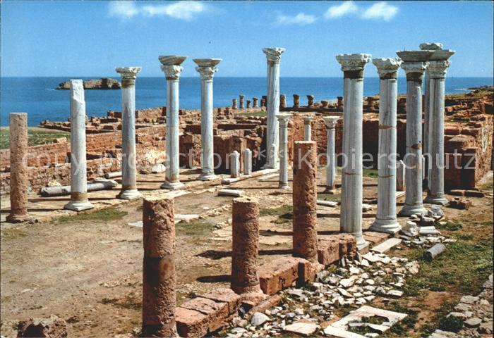 Apollonia Susa Chiesa Centrale Ausgrabungen Säulen