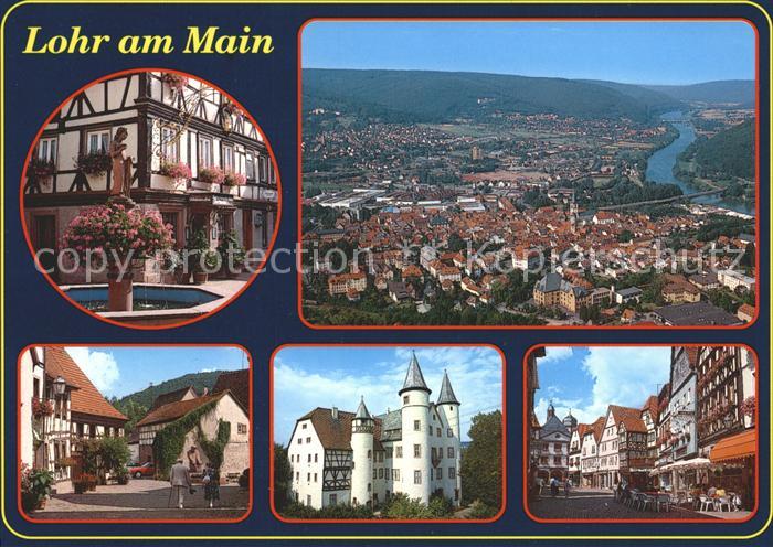 Lohr Main Schloss Mainpartie Fachwerk