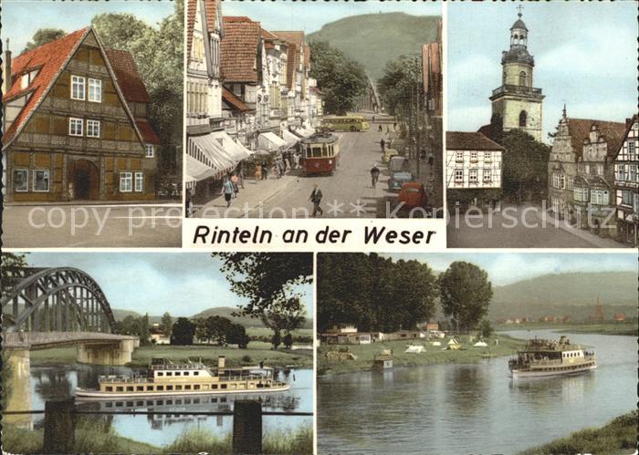 Rinteln Weser Niedersachsen Weserpartie und Altstadt