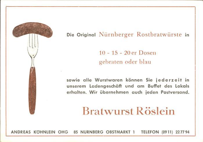 NueRNBERG  CITY Nuernberger Bratwurst