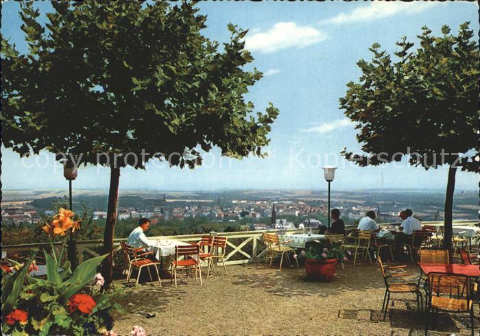 Bad Nauheim Blick vom Johannisberg Restaurant Terrasse