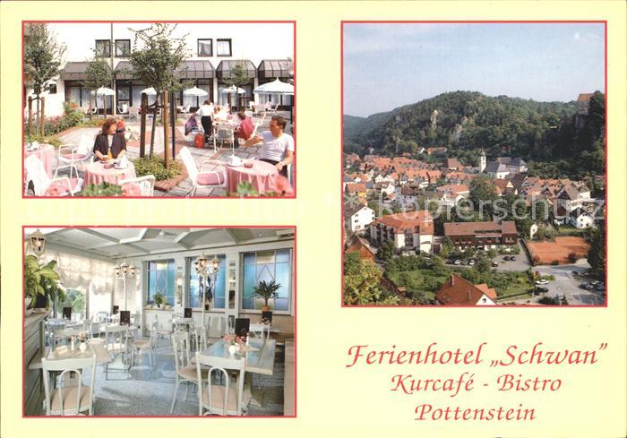 Pottenstein Oberfranken Hotel Schwan Cafe