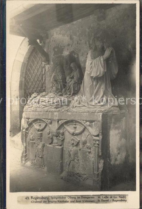 REGENSBURG Bayern Domgarten Steinfiguren