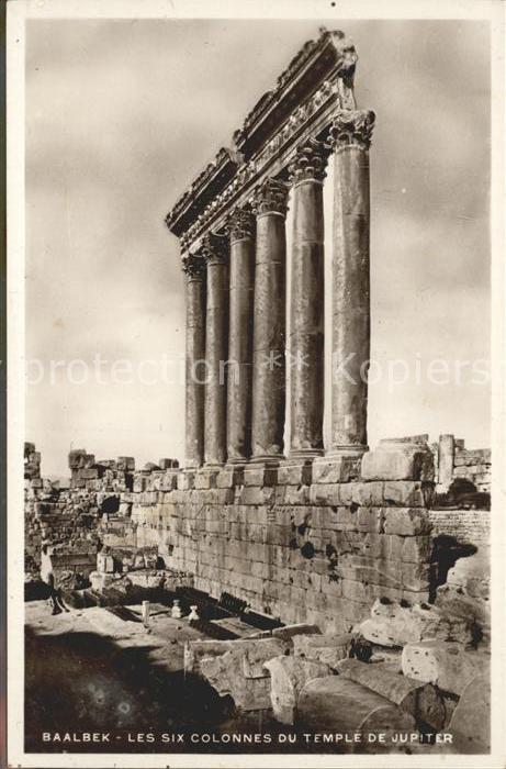 Baalbek Baalbeck Les Six Colonnes du Temple de Jupiter