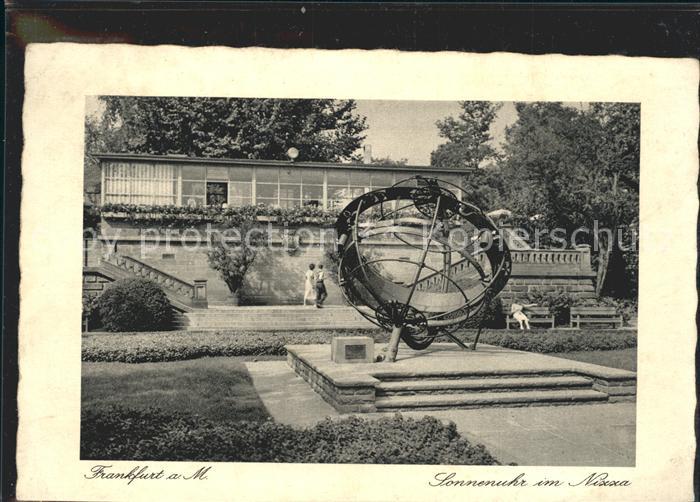 Frankfurt Main Sonneuhr im Nizza