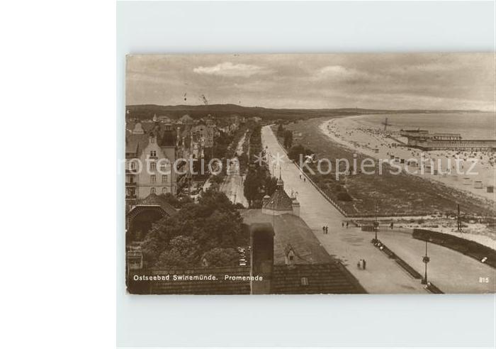 Swinemuende Ostseebad Westpommern Strandpromenade