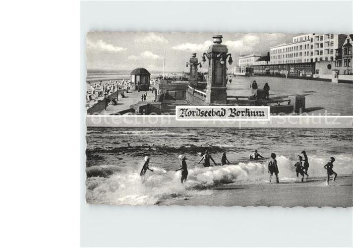 BORKUM Nordseebad Niedersachsen Strandpromenade