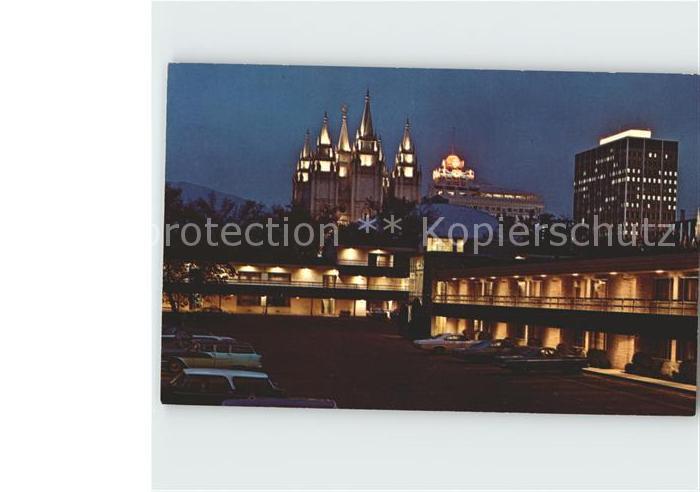 Salt Lake City Hotel Utah Motor bei Nacht