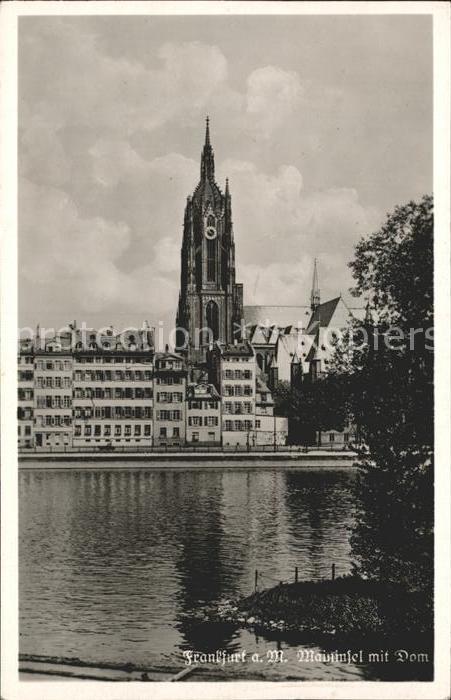 Frankfurt Main Maininsel mit Dom