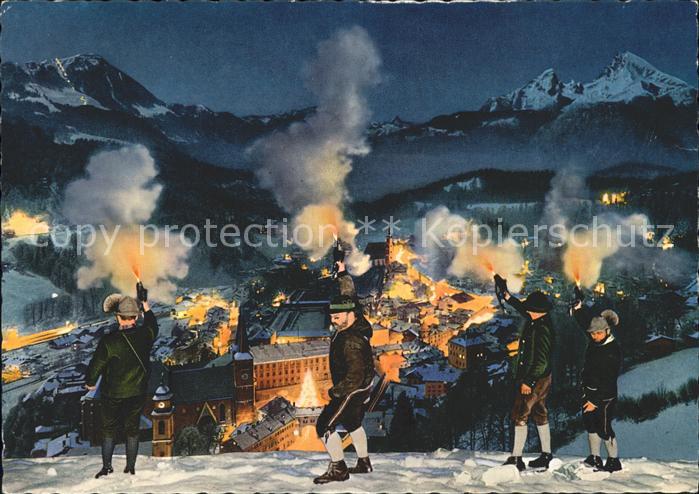 BERCHTESGADEN Bayern bei Nach Weihnachtsbrauch