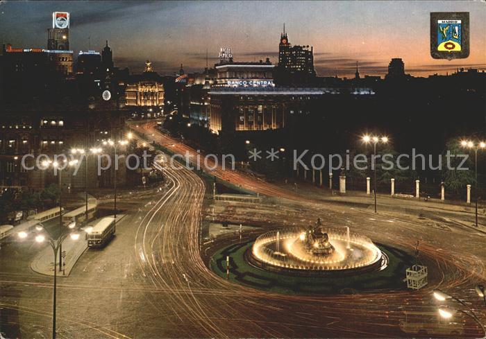 Madrid Spain La Cibeles y Calle Alcala
