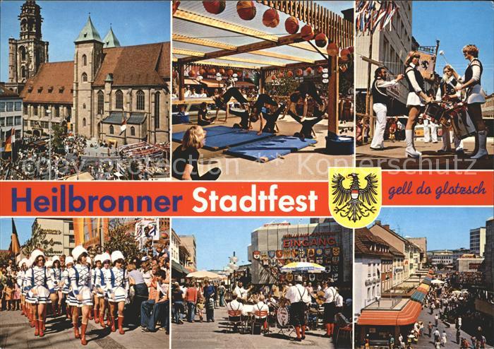 Heilbronn Neckar Buntes Treiben beim Heilbronner Stadtfest in den Fussgaengerzon
