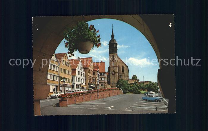 Boeblingen Marktplatz mit Stadtkirche