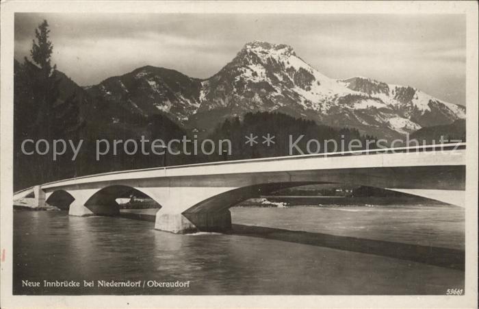 Oberaudorf Neue Innbruecke bei Niederndorf