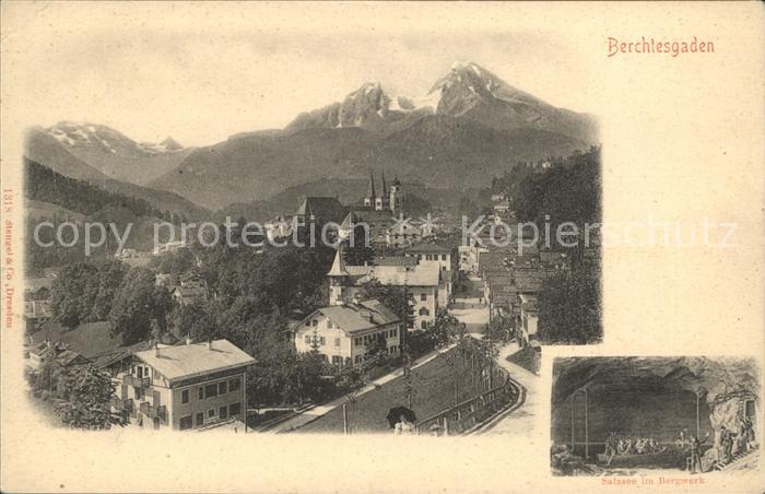 BERCHTESGADEN Bayern Panorama Salzsee im Bergwerk