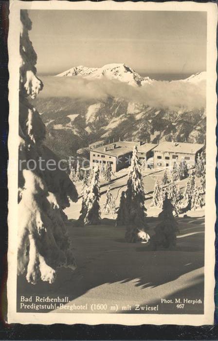 Bad Reichenhall Predigtstuhl Berghotel mit Zwiesel