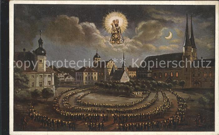 Altoetting Lichterprozession um die Gnadenkapelle Gnadenbild