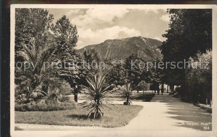Bad Reichenhall Kurgarten mit Untersberg