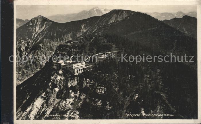 Bad Reichenhall Berghotel Predigtstuhl Fliegeraufnahme