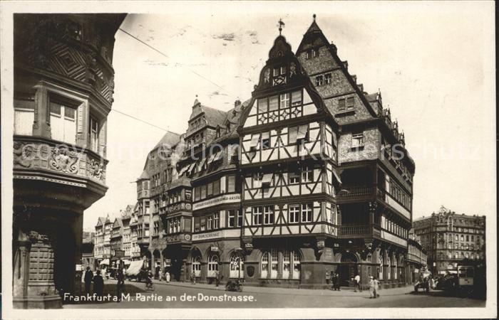 Frankfurt Main Partie an der Domstrasse