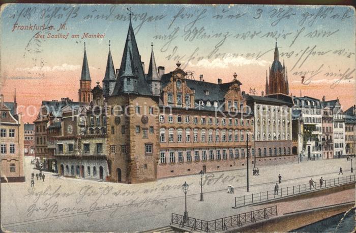 Frankfurt Main Der Saalhof am Mainkai