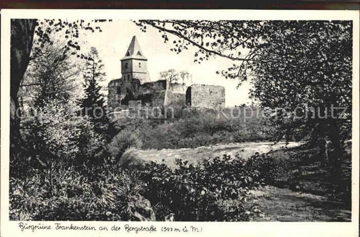 Frankenstein Bergstrasse Burgruine Frankenstein