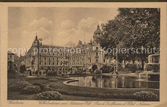 Wiesbaden Wilhelmstr und Nassauer Hof