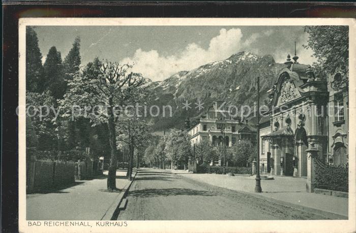 Bad Reichenhall Kurhaus und Kaffee Flora mit Hochstaufen