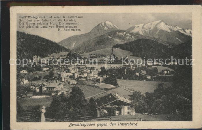 BERCHTESGADEN Bayern mit Untersberg