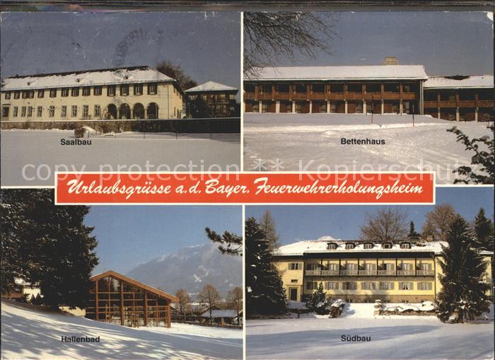 Bayerisch Gmain Bayer Feuerwehrerholungsheim Saalbau Bettenhaus Hallenbad Suedba