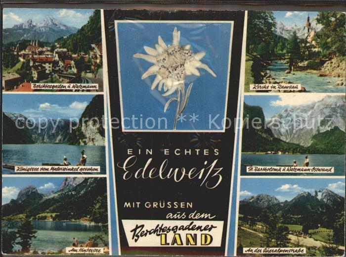 BERCHTESGADEN Bayern Kirche Ramsau Koenigsee St Bartholomae Hintersee Queralpens