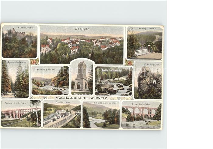 Vogtlaendische Schweiz Ruine Liebbau Clocketa Loreley Triebthal Pyramidenwiese S