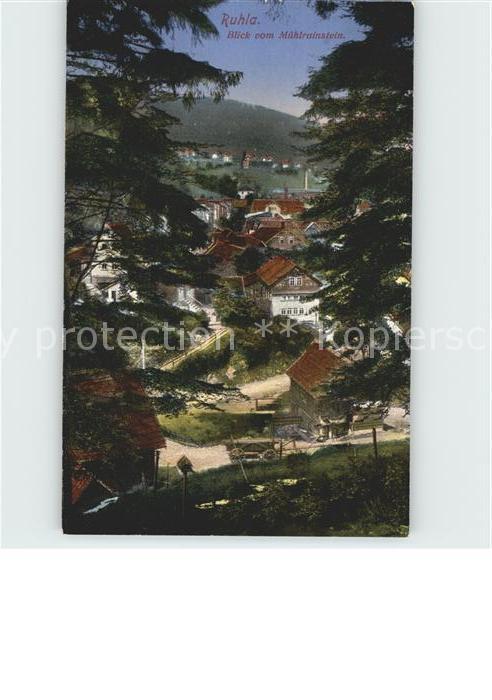 Ruhla Blick vom Muehlrainstein