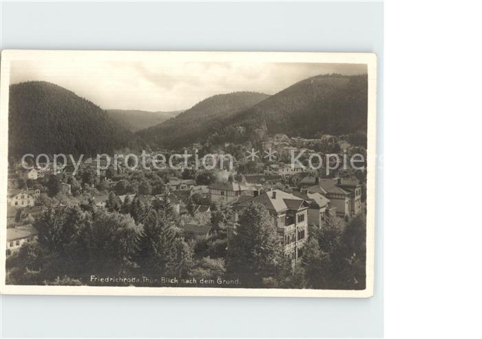 Friedrichroda Blick nach dem Grund