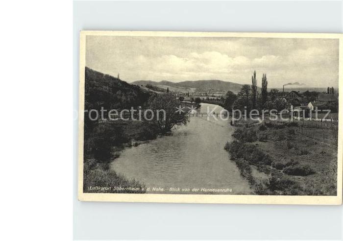 Sobernheim Bad Nahepartie Blick von der Hannesenruhe